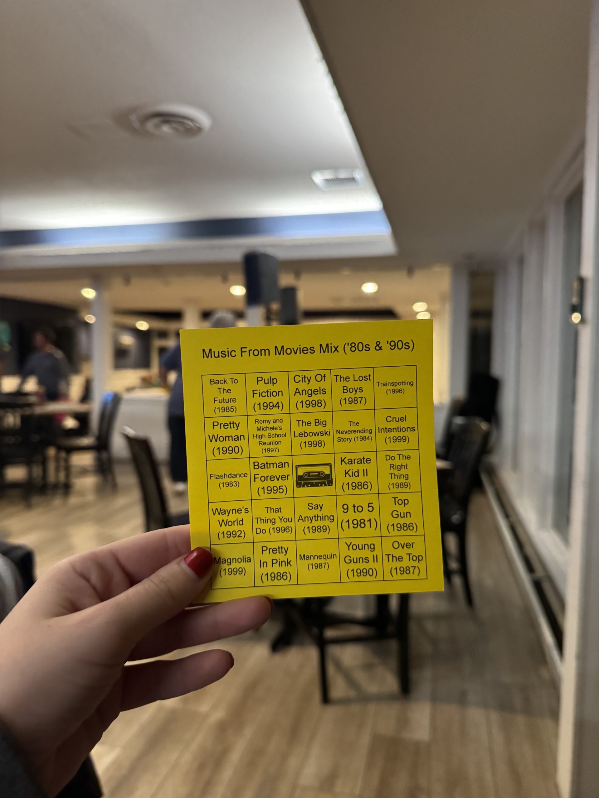 Mixtape Match Music Bingo scaled